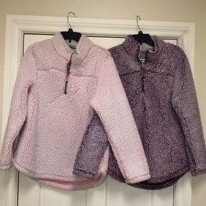 Bundle of 2 Ladies Sherpa Pullovers
